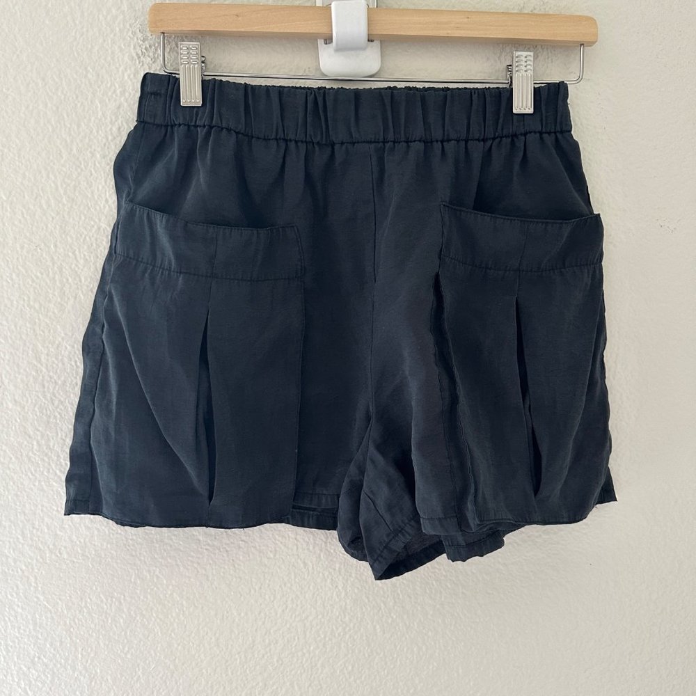 Zara Cargo Shorts Washed Black Sz S